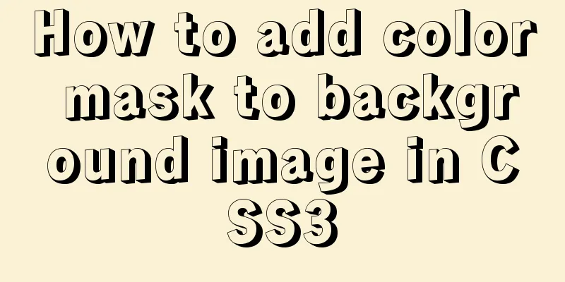 How to add color mask to background image in CSS3