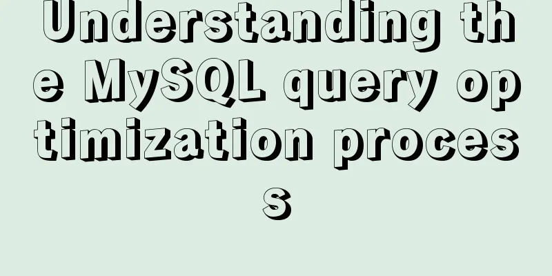 Understanding the MySQL query optimization process