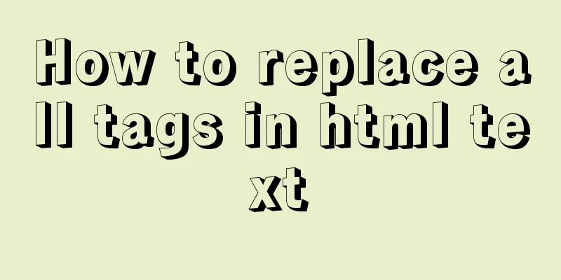 How to replace all tags in html text