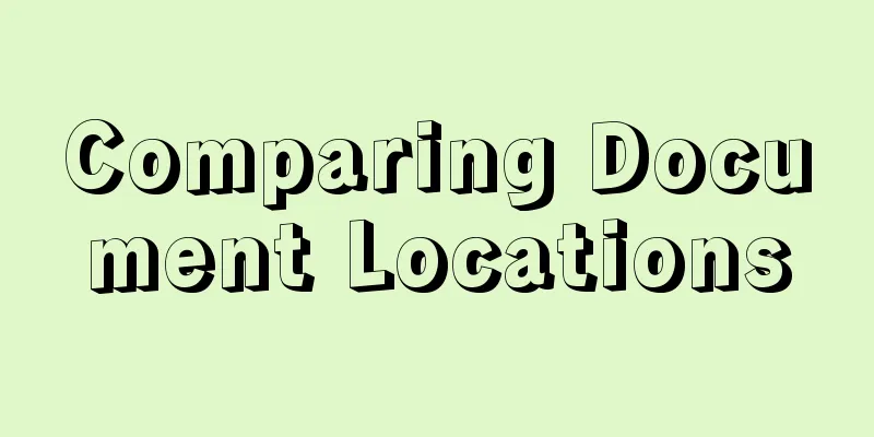 Comparing Document Locations