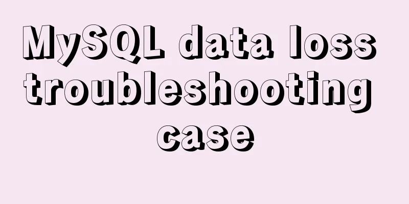 MySQL data loss troubleshooting case