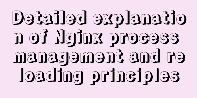 Detailed explanation of Nginx process management and reloading principles