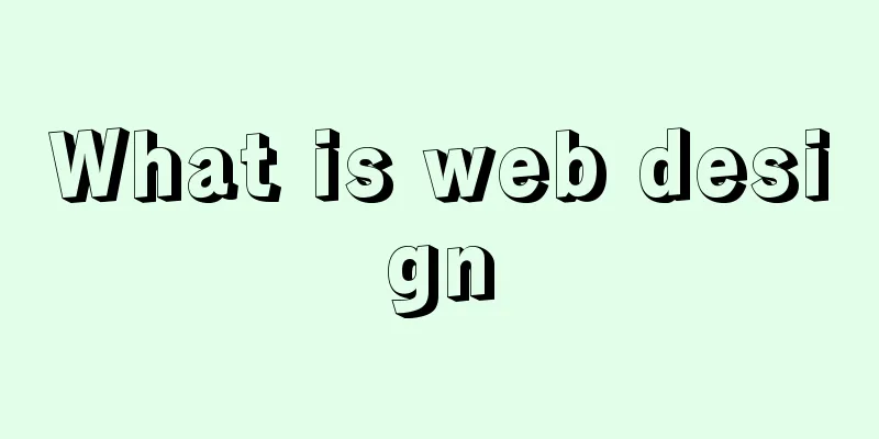 What is web design
