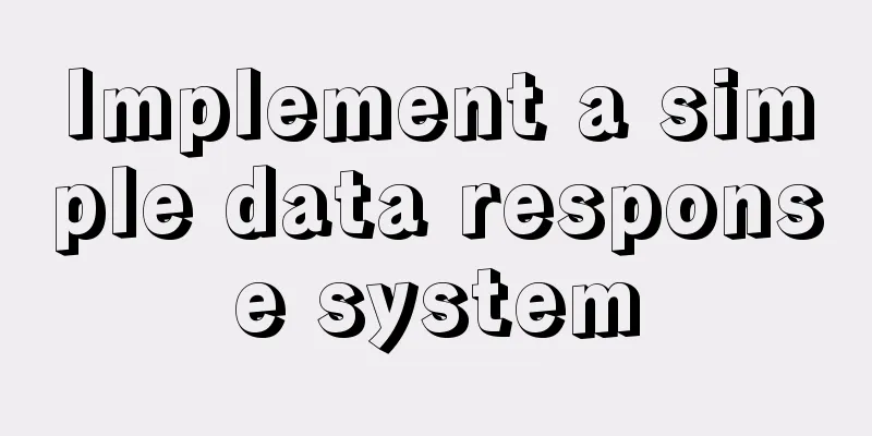 Implement a simple data response system