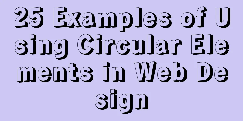 25 Examples of Using Circular Elements in Web Design