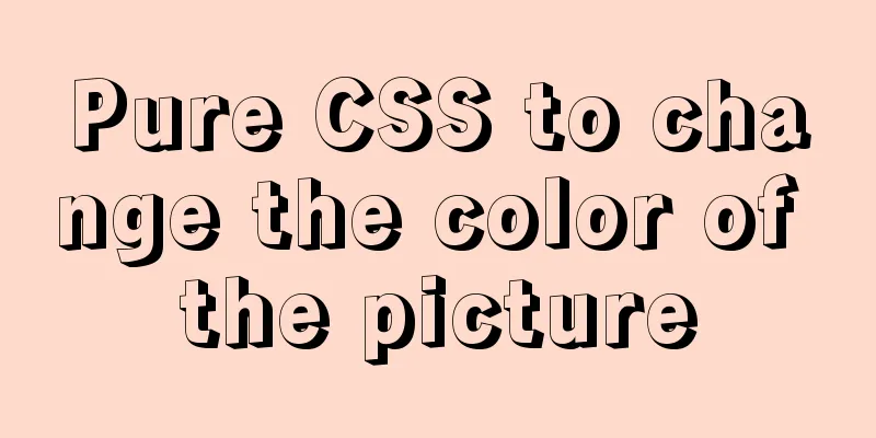 Pure CSS to change the color of the picture