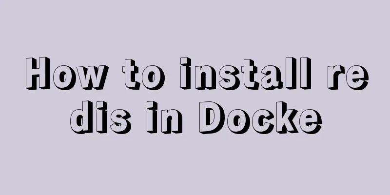How to install redis in Docke