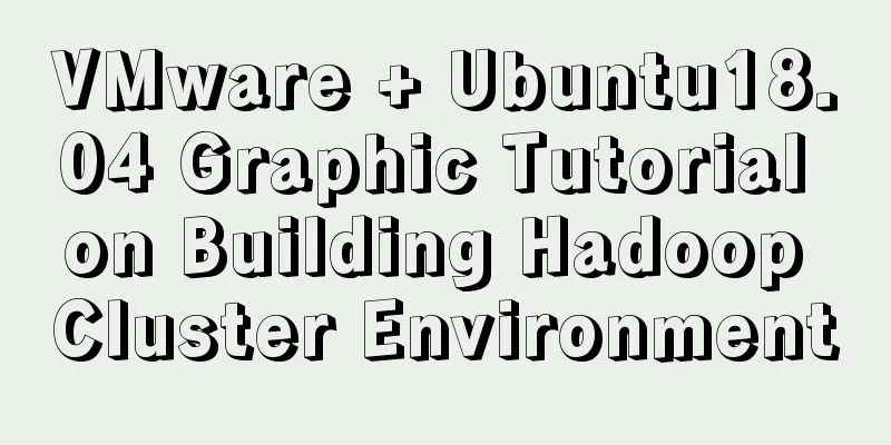 VMware + Ubuntu18.04 Graphic Tutorial on Building Hadoop Cluster Environment