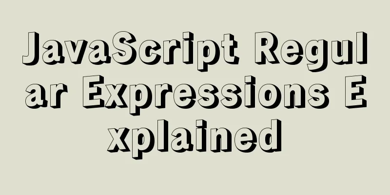 JavaScript Regular Expressions Explained