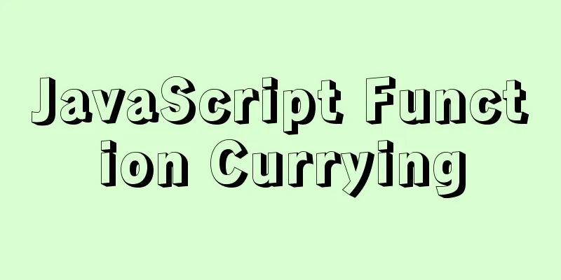 JavaScript Function Currying