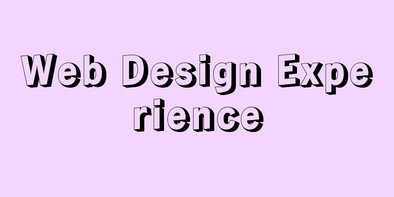 Web Design Experience