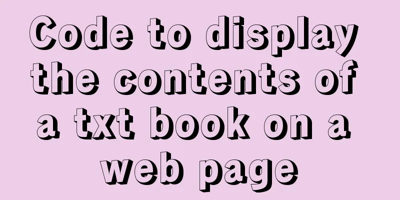 Code to display the contents of a txt book on a web page