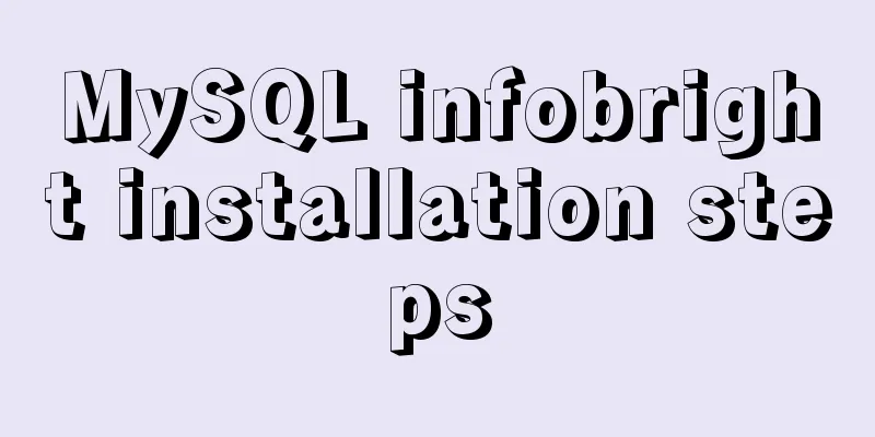 MySQL infobright installation steps