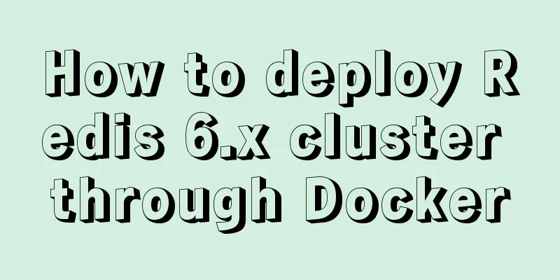 How to deploy Redis 6.x cluster through Docker