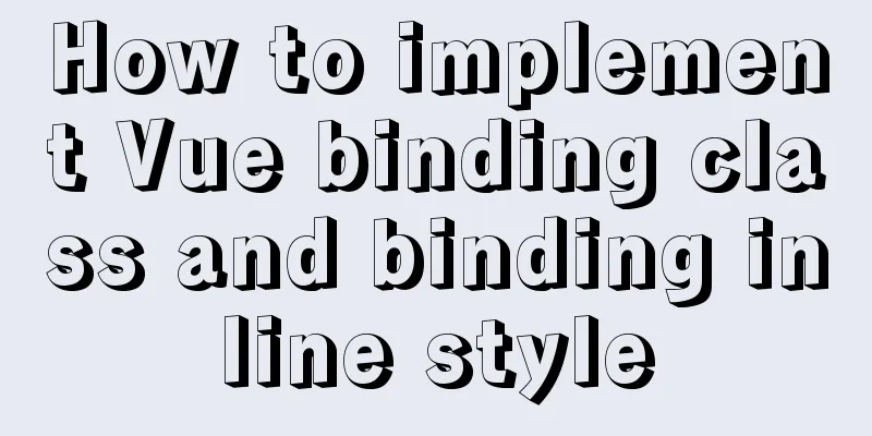 How to implement Vue binding class and binding inline style
