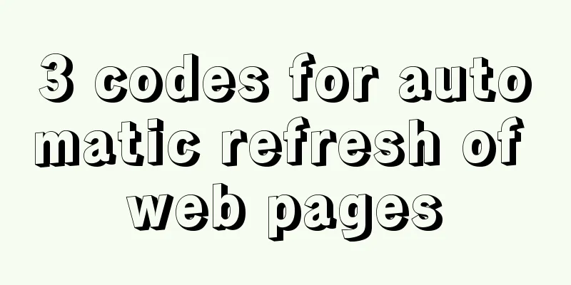 3 codes for automatic refresh of web pages