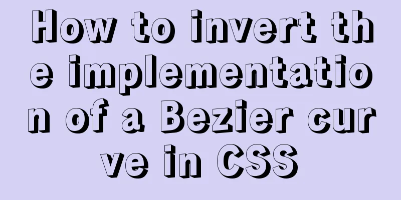 How to invert the implementation of a Bezier curve in CSS