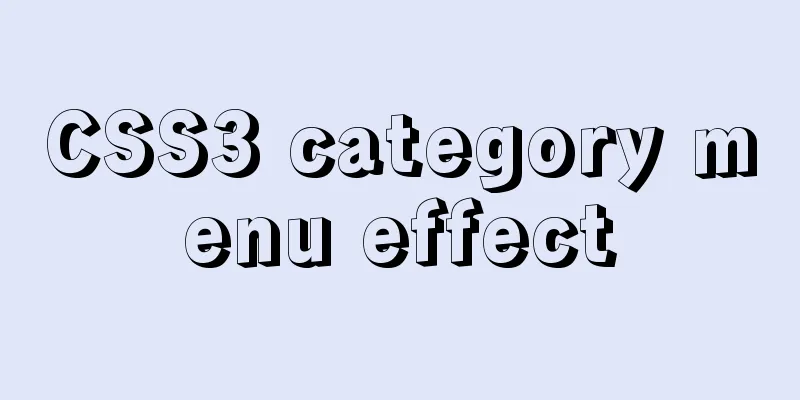 CSS3 category menu effect