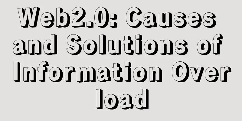 Web2.0: Causes and Solutions of Information Overload