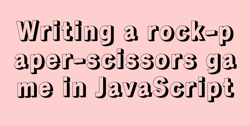 Writing a rock-paper-scissors game in JavaScript