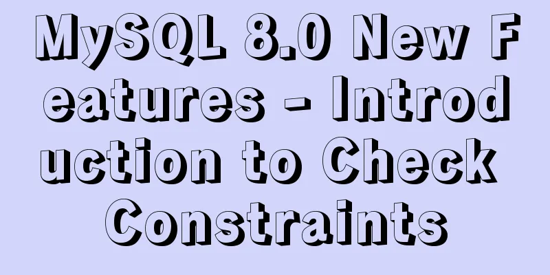 MySQL 8.0 New Features - Introduction to Check Constraints