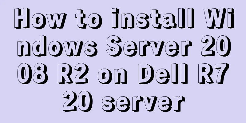 How to install Windows Server 2008 R2 on Dell R720 server