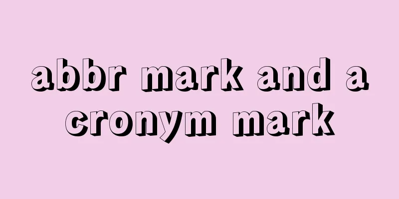 abbr mark and acronym mark
