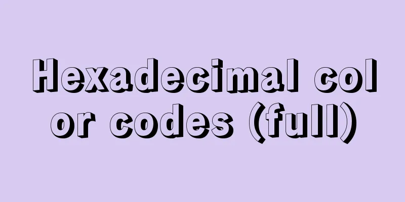 Hexadecimal color codes (full)