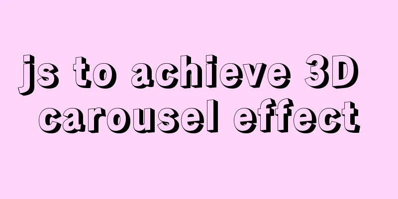 js to achieve 3D carousel effect