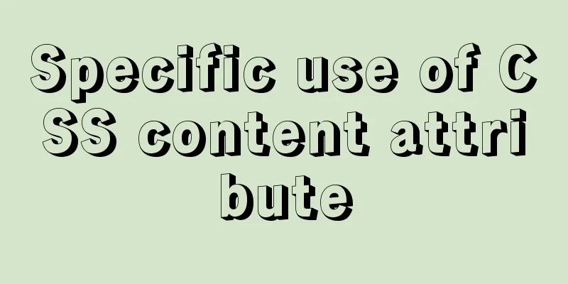 Specific use of CSS content attribute