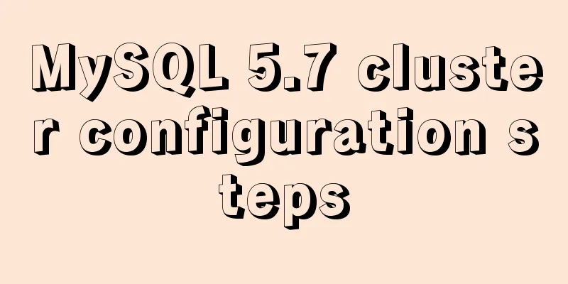 MySQL 5.7 cluster configuration steps