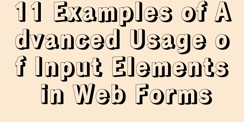 11 Examples of Advanced Usage of Input Elements in Web Forms