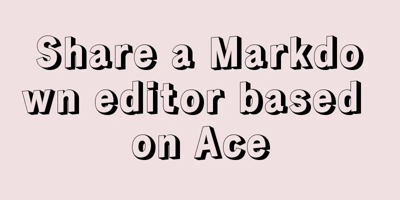 Share a Markdown editor based on Ace
