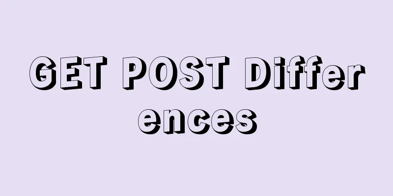 GET POST Differences