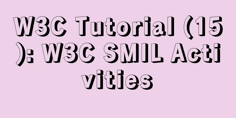 W3C Tutorial (15): W3C SMIL Activities