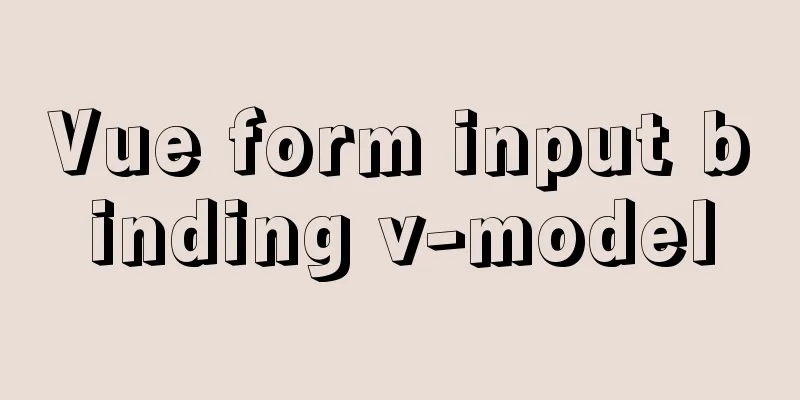 Vue form input binding v-model