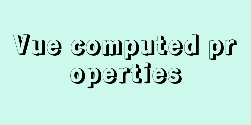 Vue computed properties