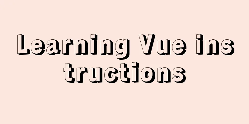 Learning Vue instructions