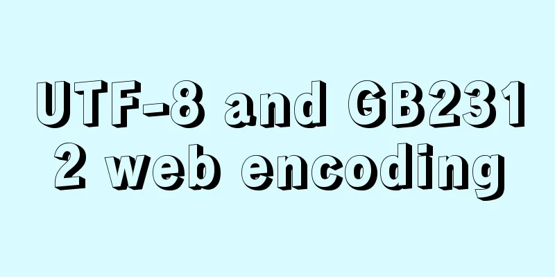 UTF-8 and GB2312 web encoding