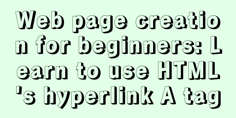 Web page creation for beginners: Learn to use HTML's hyperlink A tag