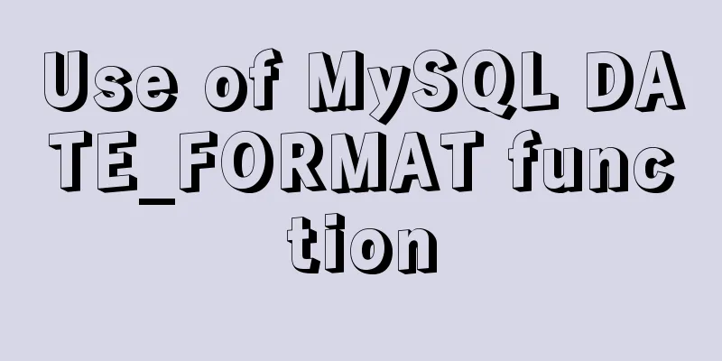 Use of MySQL DATE_FORMAT function