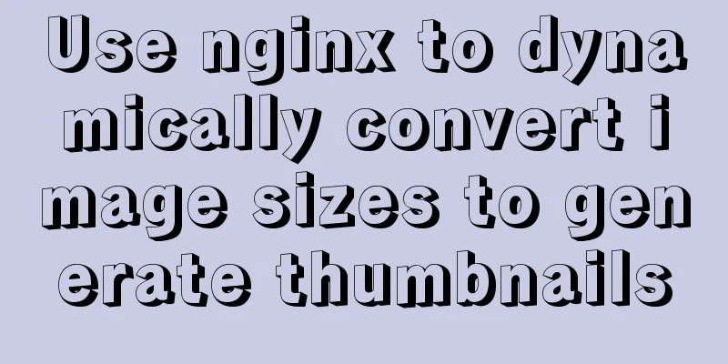 Use nginx to dynamically convert image sizes to generate thumbnails
