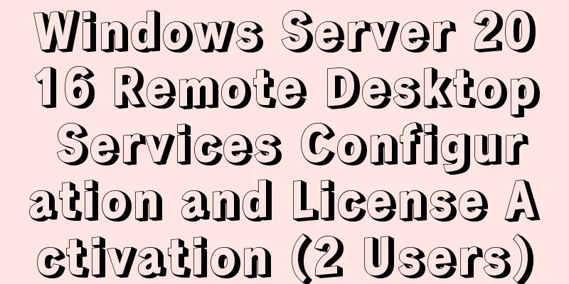Windows Server 2016 Remote Desktop Services Configuration and License Activation (2 Users)
