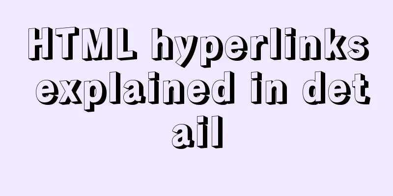 HTML hyperlinks explained in detail