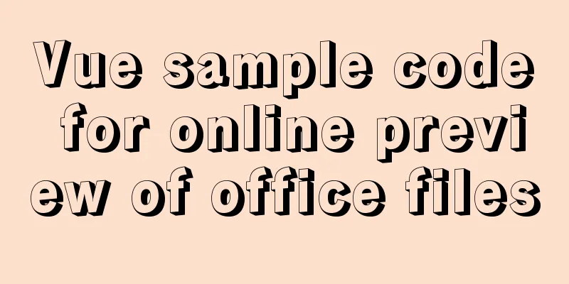Vue sample code for online preview of office files
