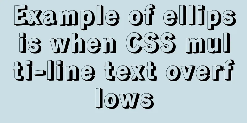 Example of ellipsis when CSS multi-line text overflows