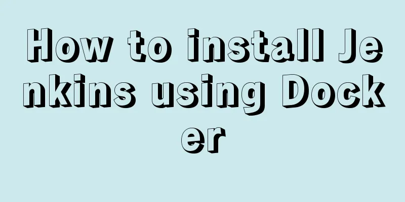 How to install Jenkins using Docker