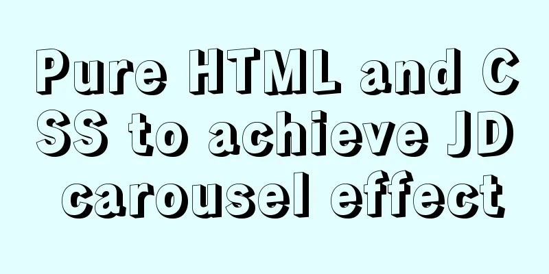 Pure HTML and CSS to achieve JD carousel effect