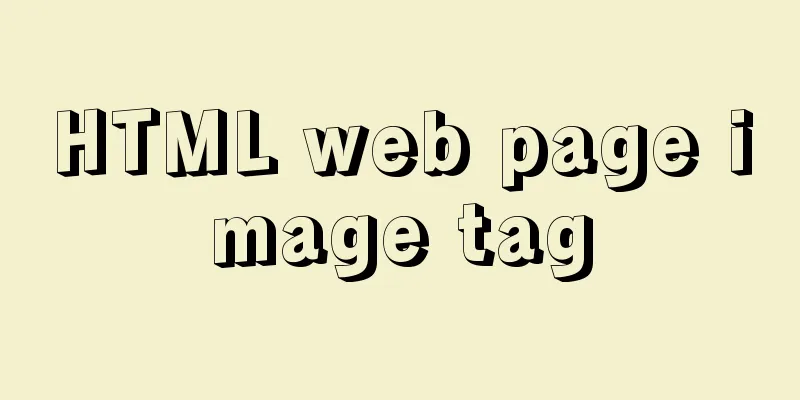 HTML web page image tag
