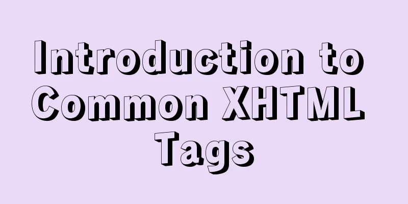 Introduction to Common XHTML Tags